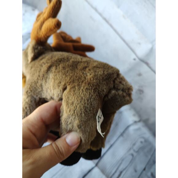 Alaska Friends Moose Plush Animal Brown Standing Small 8inch Alaska Souvenir - Picture 9 of 9